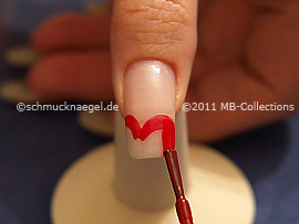 Nagellack in der Farbe rot