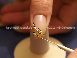Nailart Liner in der Farbe weiß
