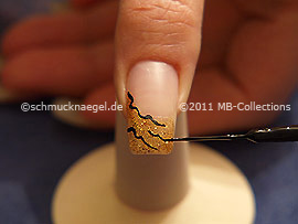 Nailart Liner in der Farbe schwarz