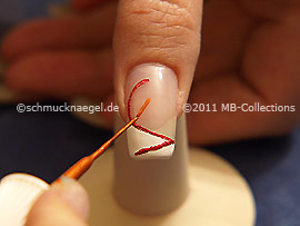 Nailart Liner in der Farbe braun