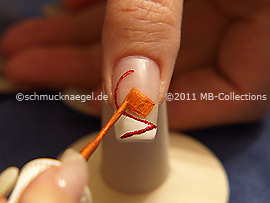 Nailart Liner in der Farbe braun