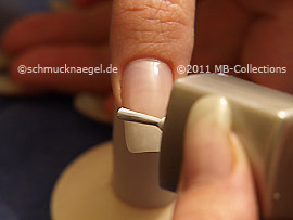 Nagellack in der Farbe weiß