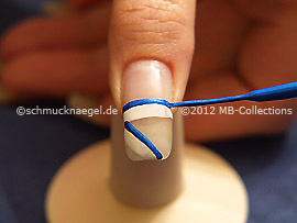 Nailart Liner in der Farbe blau