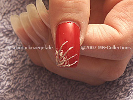 Nailart Liner in der Farbe silber-glitter