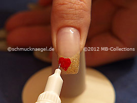 Nailart Pen in der Farbe rot