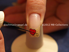 Nailart Liner in der Farbe schwarz