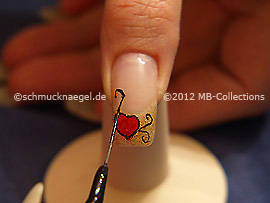 Nailart Liner in der Farbe schwarz