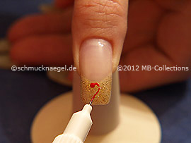 Nailart Pen in der Farbe rot