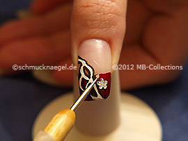 Pailletten in silber und Spot-Swirl