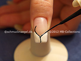 Nailart Liner in der Farbe schwarz