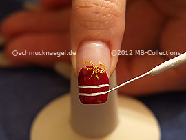Nailart Liner in der Farbe weiß