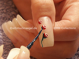 Nailart Liner in der Farbe dunkelgrün