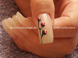 Nailart Liner in der Farbe dunkelgrün