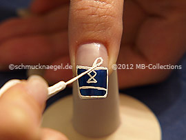Nailart Liner in der Farbe weiß