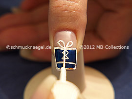 Nailart Liner in der Farbe weiß