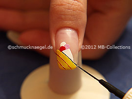 Nailart Liner in der Farbe schwarz