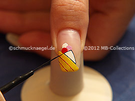 Nailart Liner in der Farbe schwarz