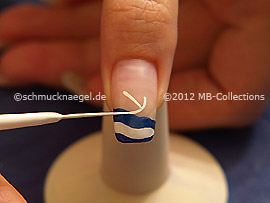 Nailart Liner in der Farbe weiß