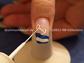 Nailart Liner in der Farbe weiß