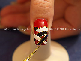 Nailart Liner in der Farbe gold-glitter