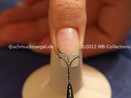 Nailart Liner in der Farbe schwarz