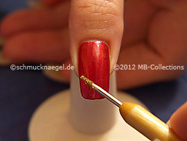 Glitter-Pulver in der Farbe gold