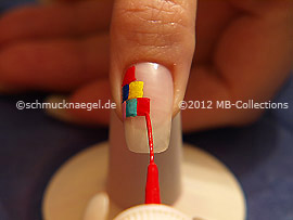Nailart Liner in der Farbe rot