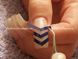 French Maniküre Schablonen und Pinzette