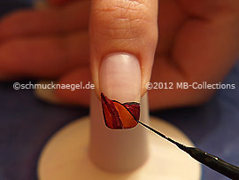 Nailart Liner in der Farbe schwarz