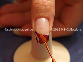 Nailart Liner in der Farbe braun