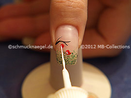Nailart Liner in der Farbe weiß
