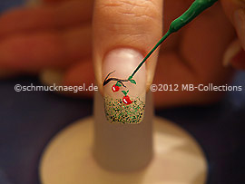 Nailart Liner in der Farbe grün