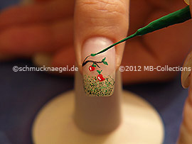Nailart Liner in der Farbe grün