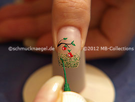 Nailart Liner in der Farbe grün