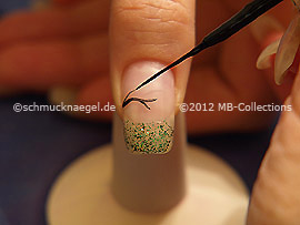Nailart Liner in der Farbe schwarz