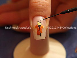 Nailart Liner in der Farbe schwarz