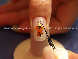 Nailart Liner in der Farbe schwarz