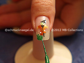 Nailart Liner in der Farbe grün