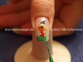 Nailart Liner in der Farbe grün