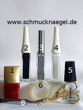 Produkte für das Design 'Halloween Totenkopf als Fingernagel Motiv' - Nagellack, Nailart Liner