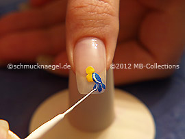 Nailart Liner in der Farbe weiß