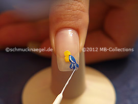 Nailart Liner in der Farbe weiß