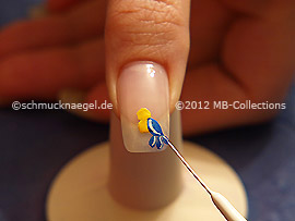 Nailart Liner in der Farbe weiß