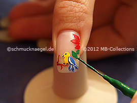 Nailart Liner in der Farbe grün