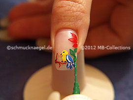 Nailart Liner in der Farbe grün