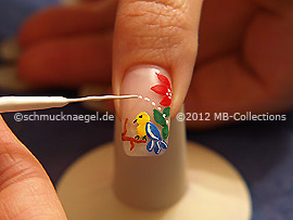 Nailart Liner in der Farbe weiß