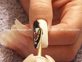 Nailart Liner in der Farbe gold-glitter