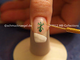 Nailart Liner in der Farbe gold-glitter