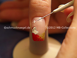 Nailart Liner in der Farbe weiß