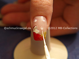 Nailart Liner in der Farbe weiß